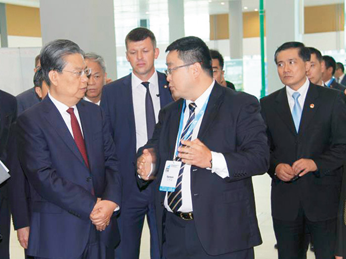  2018年中央政治局常委，中央紀(jì)律檢查委員會(huì)書記趙樂際訪問中白工業(yè)園